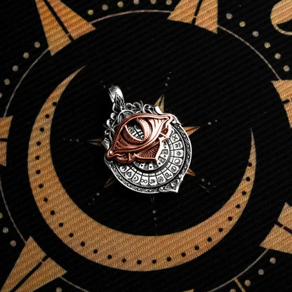 🔥👁️‍🗨️Handmade Tarot Vision Pendant: Connect to Cosmic Wisdom Anytime(Cheat Sheet Included)