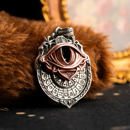 🔥👁️‍🗨️Handmade Tarot Vision Pendant: Connect to Cosmic Wisdom Anytime(Cheat Sheet Included)