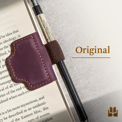 BygoneMark - LAST DAY 70% OFF - Personalized Magnetic Leather Pen Holder Bookmark