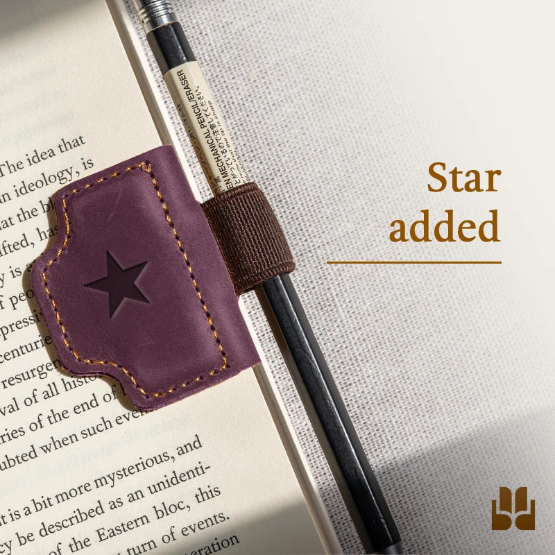 BygoneMark - LAST DAY 70% OFF - Personalized Magnetic Leather Pen Holder Bookmark