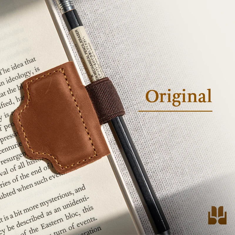 BygoneMark - LAST DAY 70% OFF - Personalized Magnetic Leather Pen Holder Bookmark