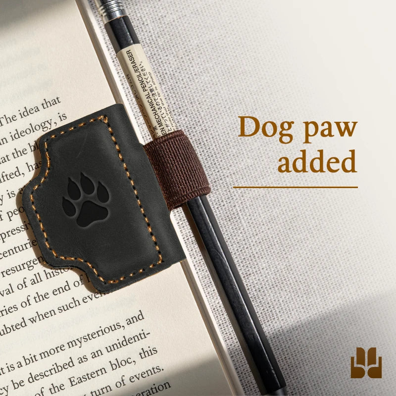 BygoneMark - LAST DAY 70% OFF - Personalized Magnetic Leather Pen Holder Bookmark