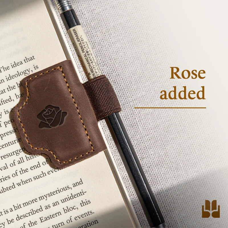BygoneMark - LAST DAY 70% OFF - Personalized Magnetic Leather Pen Holder Bookmark