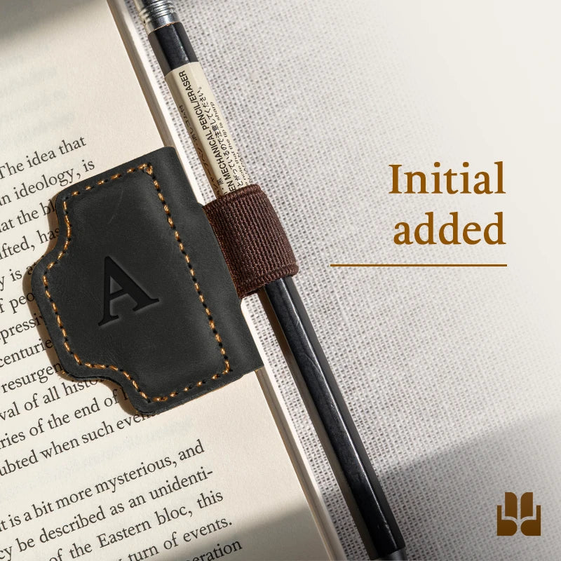 BygoneMark - LAST DAY 70% OFF - Personalized Magnetic Leather Pen Holder Bookmark