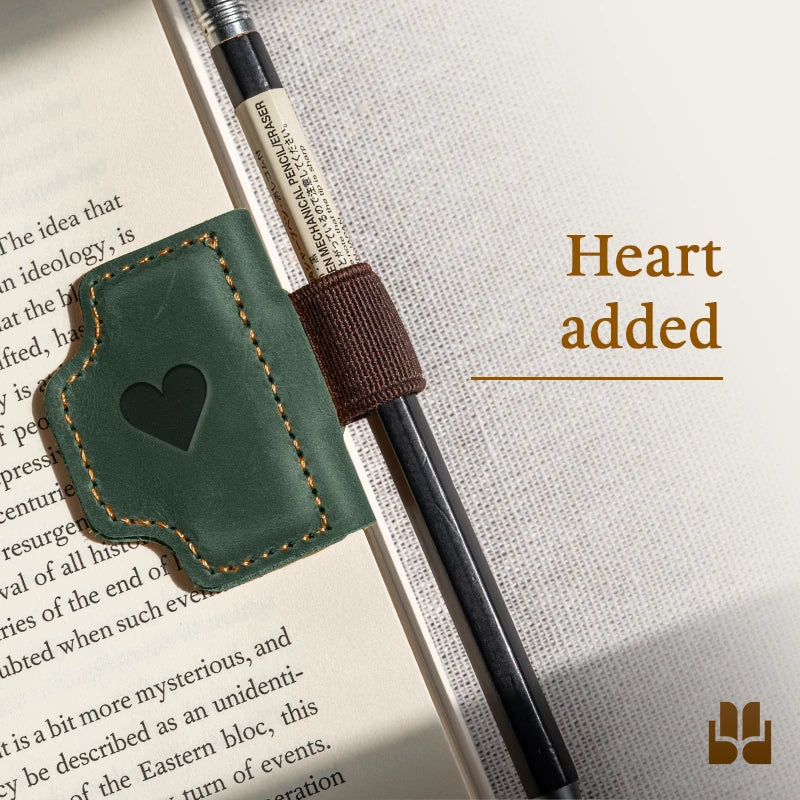 BygoneMark - LAST DAY 70% OFF - Personalized Magnetic Leather Pen Holder Bookmark