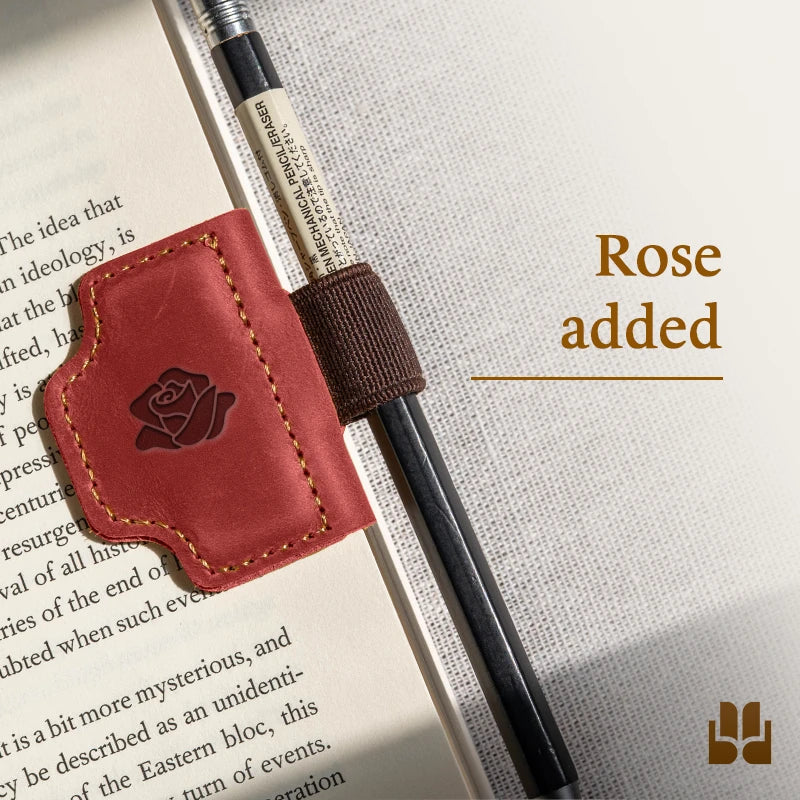 BygoneMark - LAST DAY 70% OFF - Personalized Magnetic Leather Pen Holder Bookmark