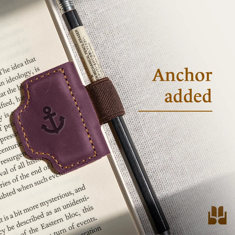BygoneMark - LAST DAY 70% OFF - Personalized Magnetic Leather Pen Holder Bookmark