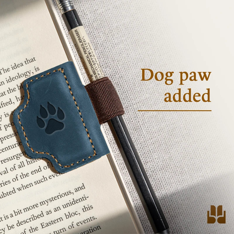 BygoneMark - LAST DAY 70% OFF - Personalized Magnetic Leather Pen Holder Bookmark