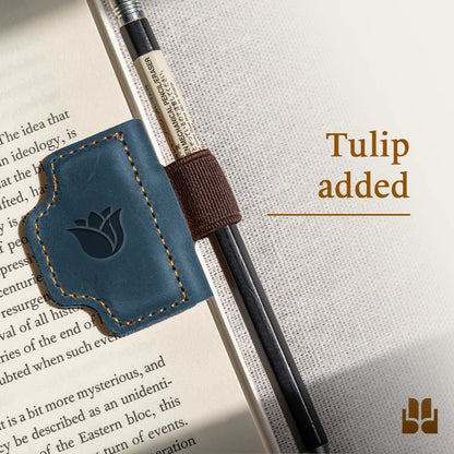 BygoneMark - LAST DAY 70% OFF - Personalized Magnetic Leather Pen Holder Bookmark