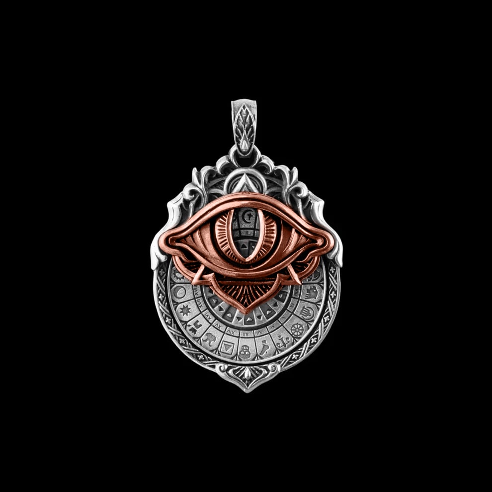 🔥👁️‍🗨️Handmade Tarot Vision Pendant: Connect to Cosmic Wisdom Anytime(Cheat Sheet Included)