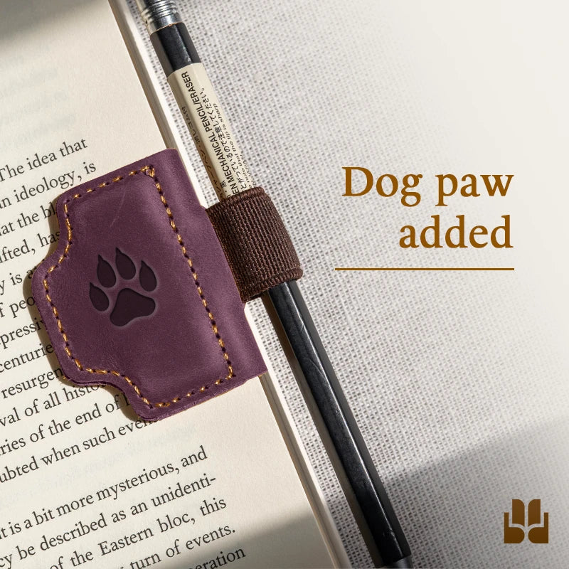 BygoneMark - LAST DAY 70% OFF - Personalized Magnetic Leather Pen Holder Bookmark