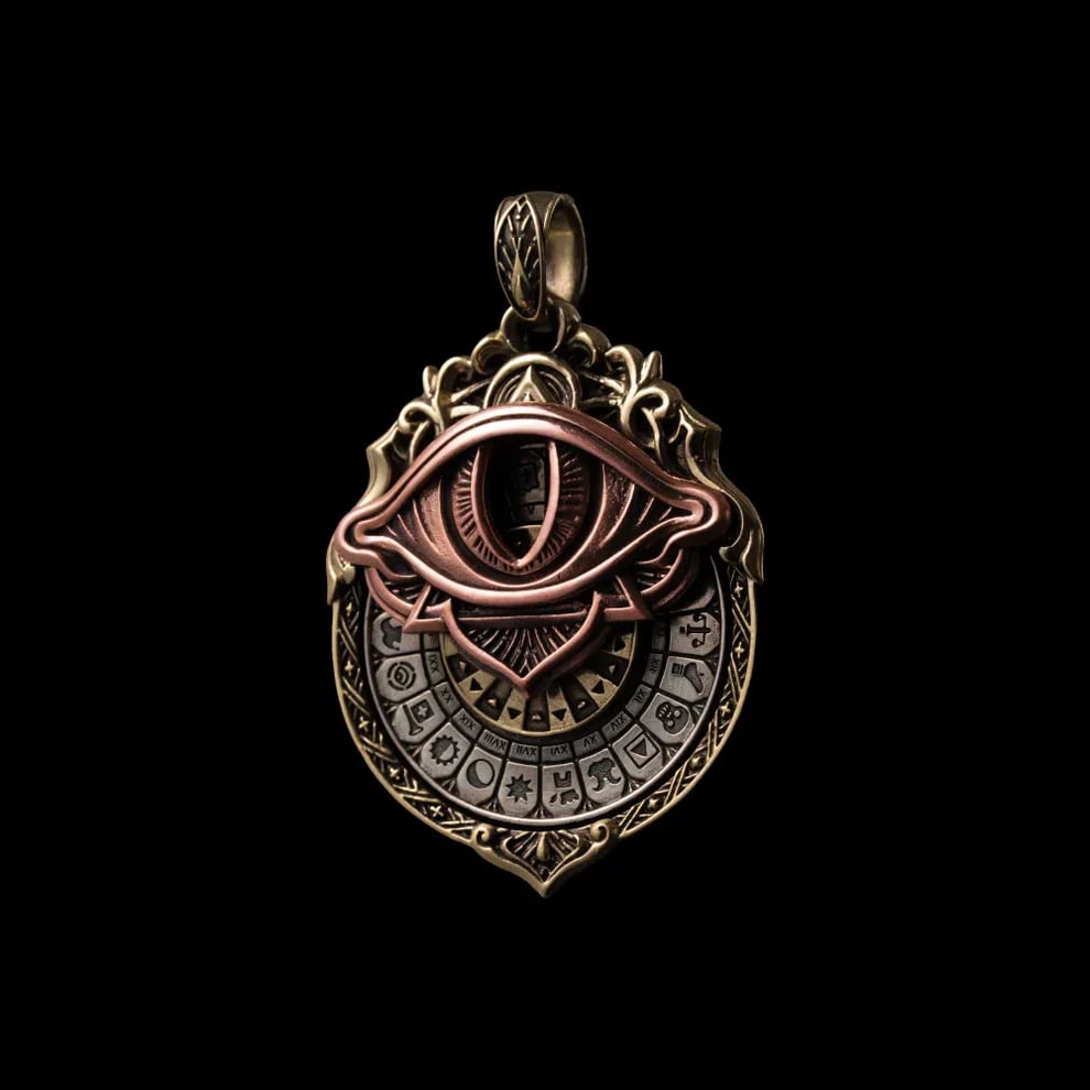 🔥👁️‍🗨️Handmade Tarot Vision Pendant: Connect to Cosmic Wisdom Anytime(Cheat Sheet Included)