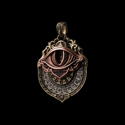 🔥👁️‍🗨️Handmade Tarot Vision Pendant: Connect to Cosmic Wisdom Anytime(Cheat Sheet Included)
