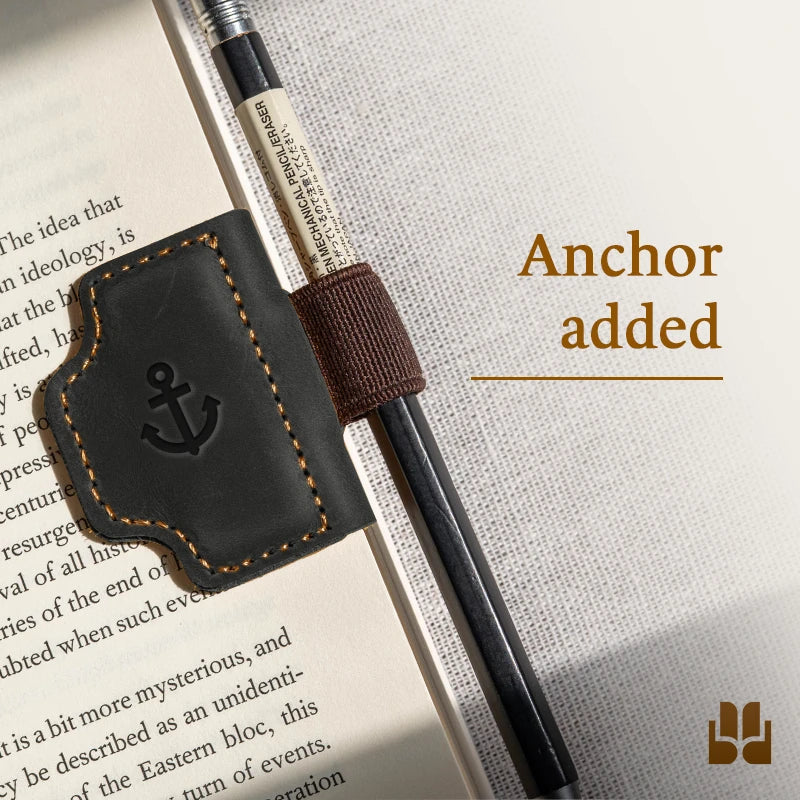 BygoneMark - LAST DAY 70% OFF - Personalized Magnetic Leather Pen Holder Bookmark